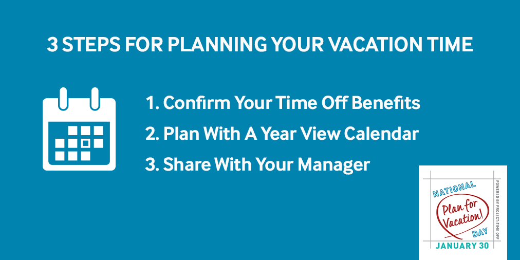 National Plan for Vacation Day January 30 Plan Vacation Time