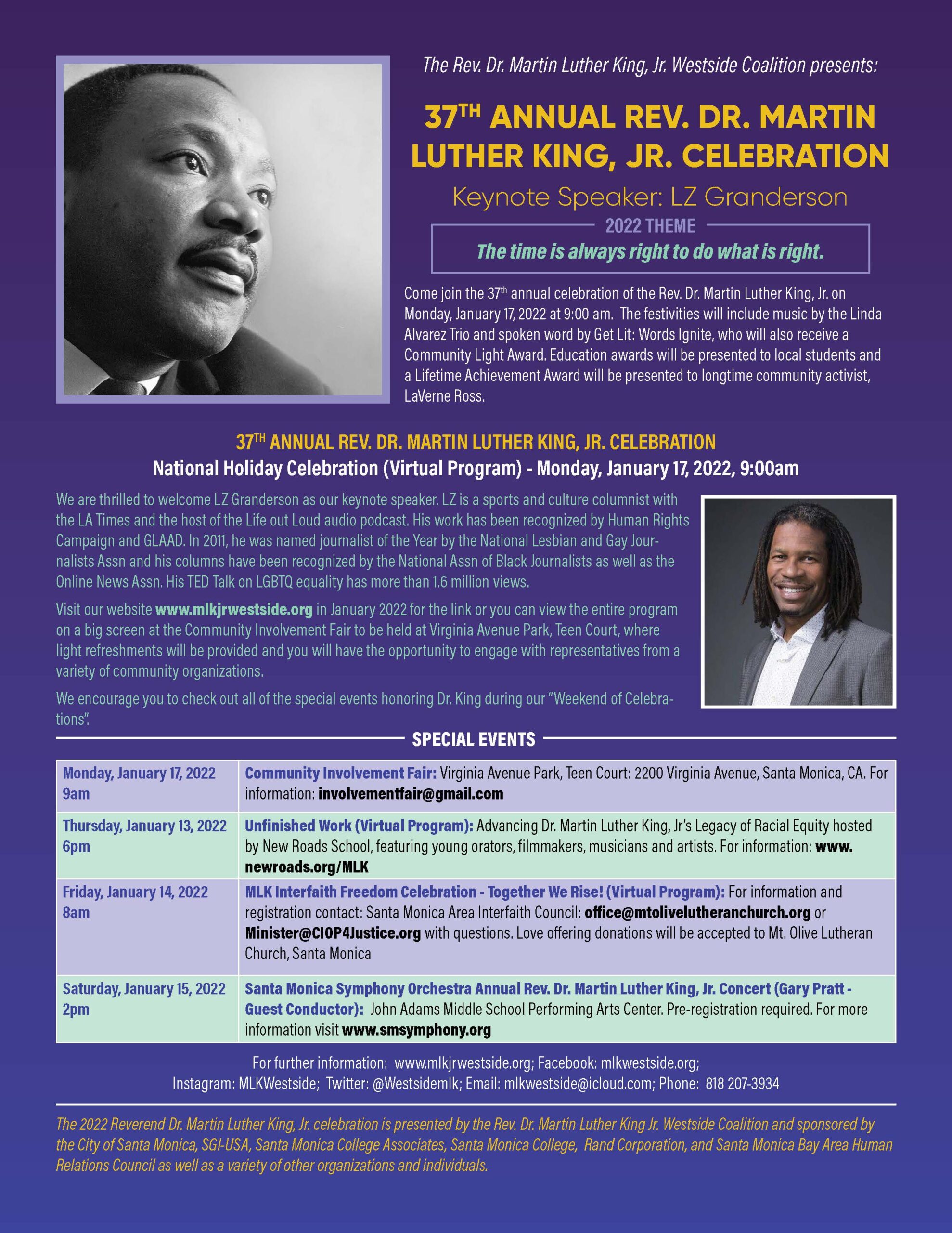 37th Annual Rev. Dr. Martin Luther King, Jr. Celebration Visit Santa