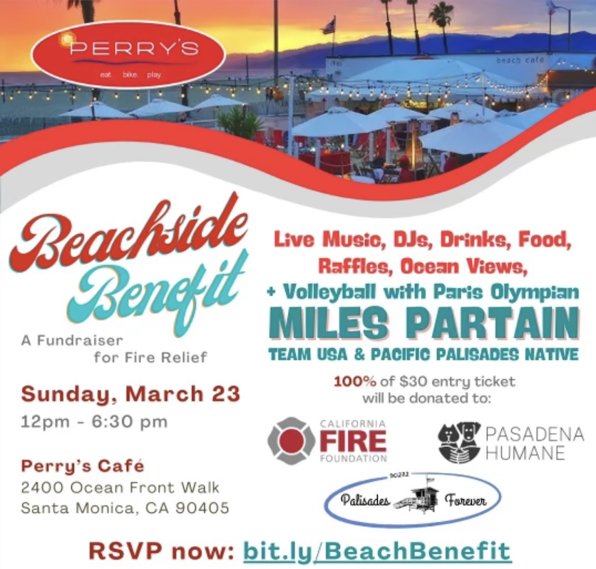 Beachside Benefit Fundraiser for Fire Relief | Visit Santa Monica